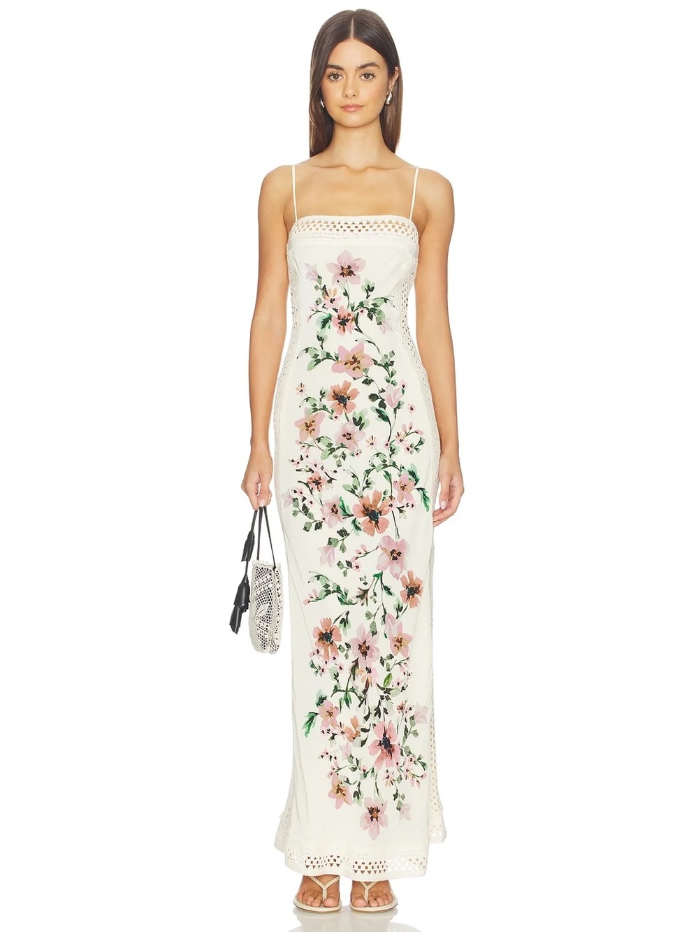 NWT Bec+Bridge Camelia Maxi Dress Cream Gardenia Floral
